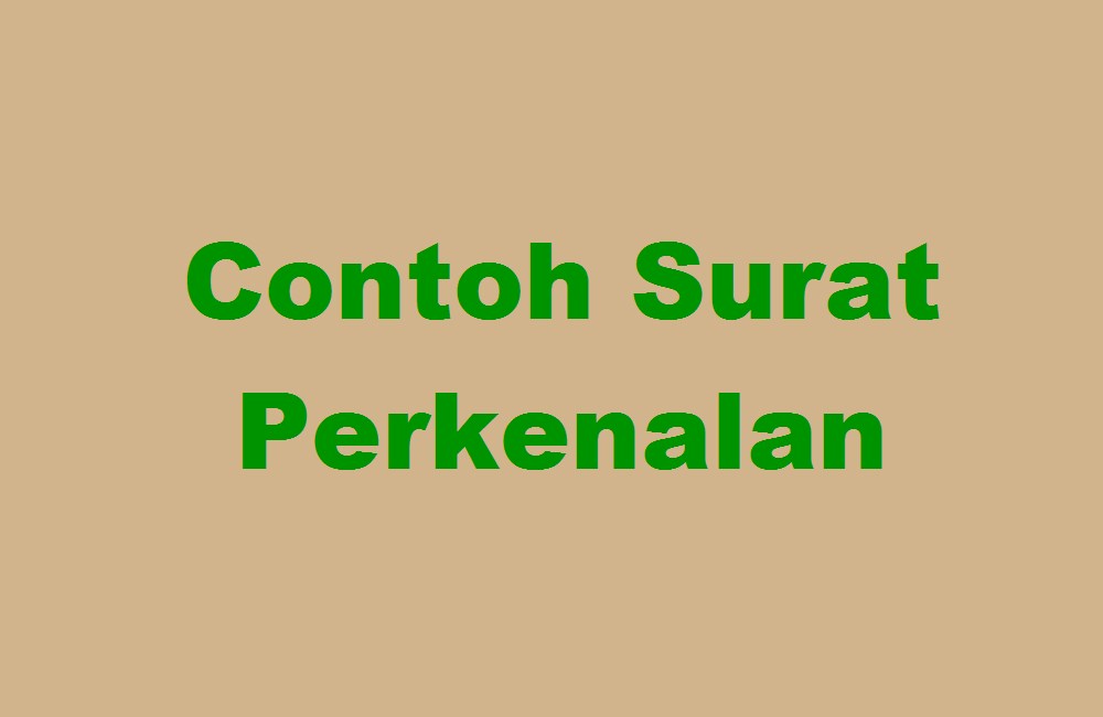 Contoh Surat Elektronik Email