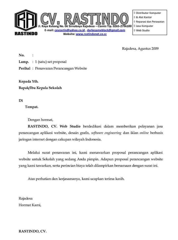 Contoh Surat Negosiasi Beserta Strukturnya - Homecare24